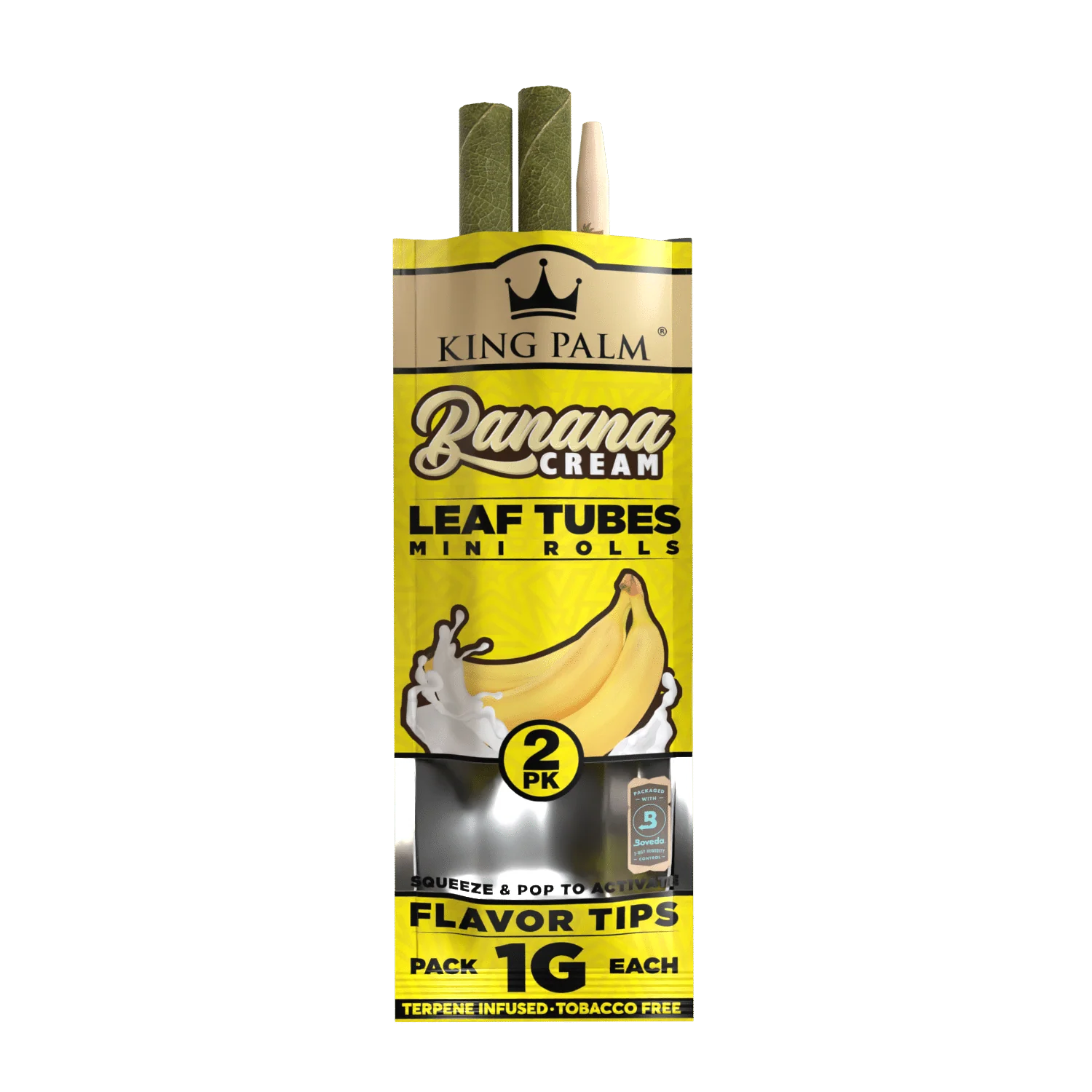 King Palm Blunt Rolls - Banana Cream | 2x