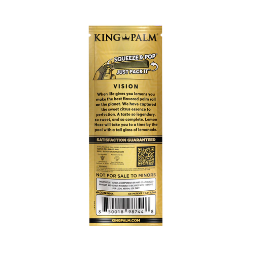 King Palm Blunt Rolls - Lemon Haze | 2x