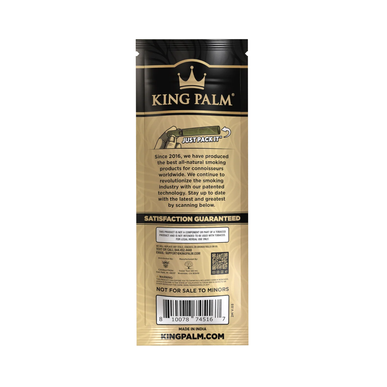 King Palm Blunt Rolls - Natural (Unflavored) | 2x